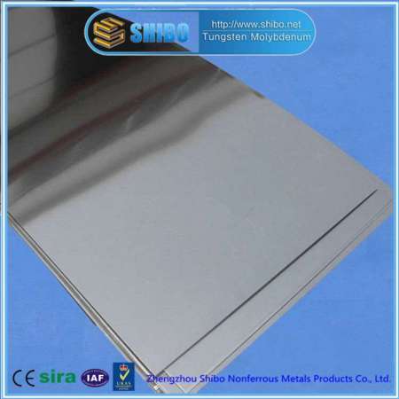 China Top Supplier Pure Molybdenum Sheet with Purity More Than 99.95%