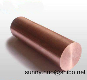 Polished Tungsten Copper Alloy (WCu) Rod, Wolframcopper Bar